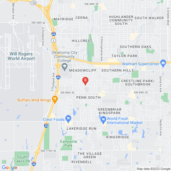 Gate Guy OKC location map: 2500 SW 84th St, Oklahoma City, Oklahoma