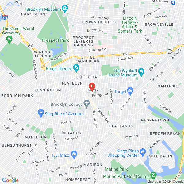 Sleek Web Designs location map: 1958 Nostrand Ave, BROOKLYN, NY